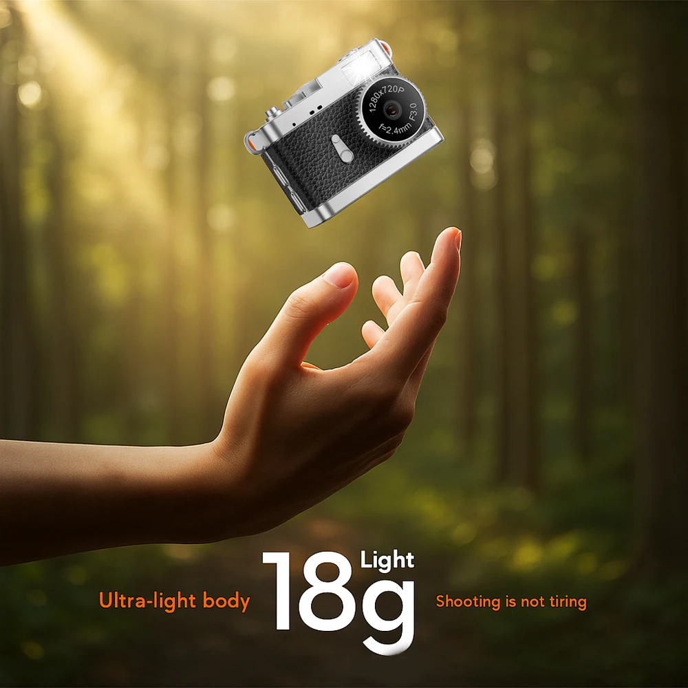 كاميرا Magecam الرجعية 720p المحمولة خمر كاميرا فيديو صغيرة جدا 0.96 بوصة شاشة CCD كاميرا صغيرة داخلية في الهواء الطلق للتصوير الفوتوغرافي