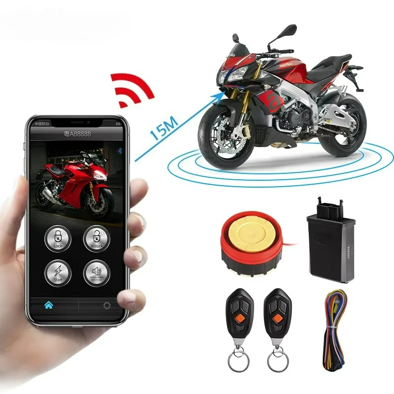 

Auto Alarm System Motorcycle Alarm Wireless Anti-theft With Proximity Sensor Remote