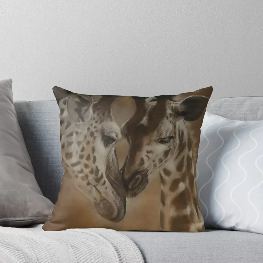 

Giraffes Throw Pillow Pillowcases Cushion Covers Sofa Embroidered Cushion Cover Christmas Pillowcase Pillows Aesthetic Pillow