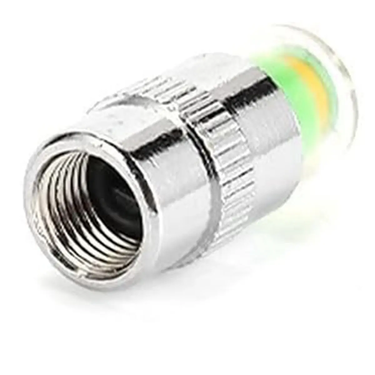 DT35BG Tire Pressure Monitor Valve with 3-Color Visual Indicator Sensor for Cars and Motorcycles,Metal Construction PC Cover