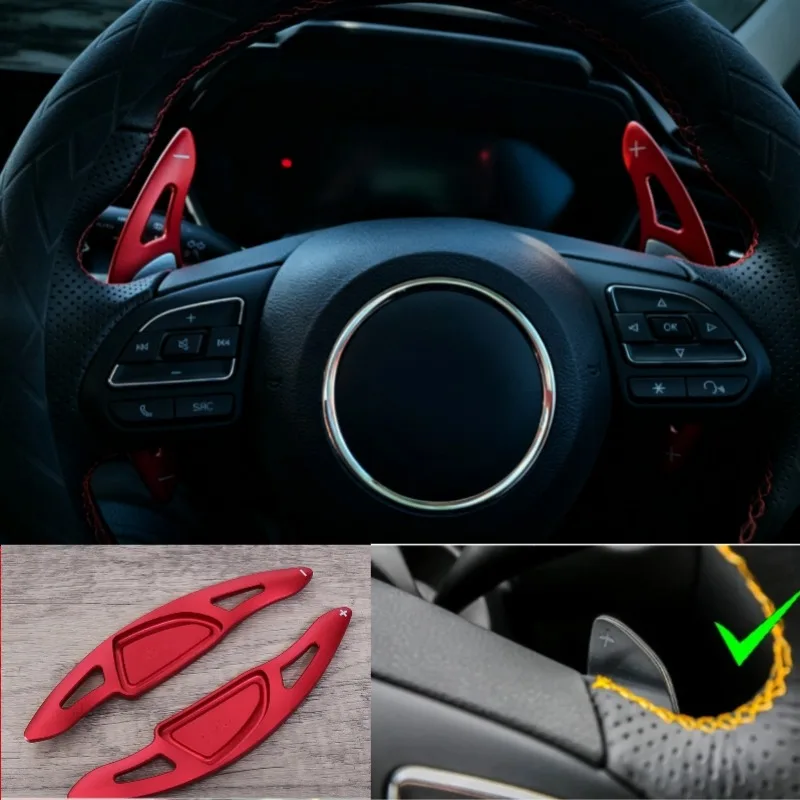 

For MG MG5 MG6 2019 - 2021 ZS HS RX5 RX8 2017-2020 aluminium alloy Car Steering Wheel Paddle Shifter Shift Extension