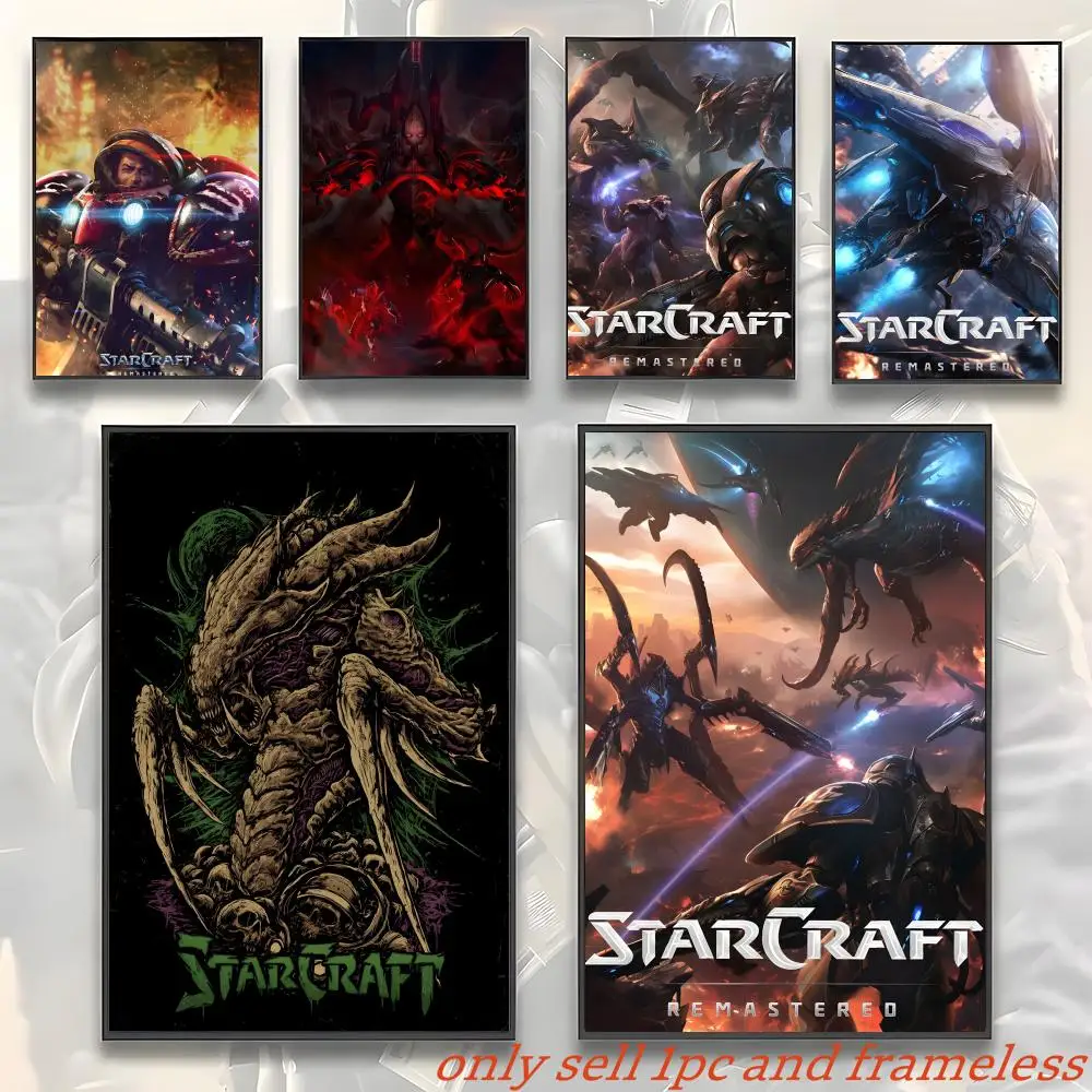 Classic Real-time Strategy Game StarCraft Two Poster Gift with prints Home bedroom living room decoration promotion and display