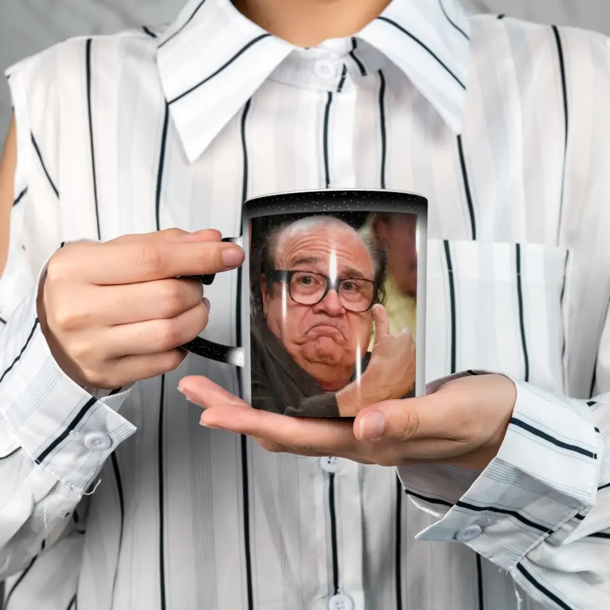 Danny Devito Approves Mug Funny Ceramic Coffee Cups Tea Mugs Milk Cup Drinkware Gifts for Friends