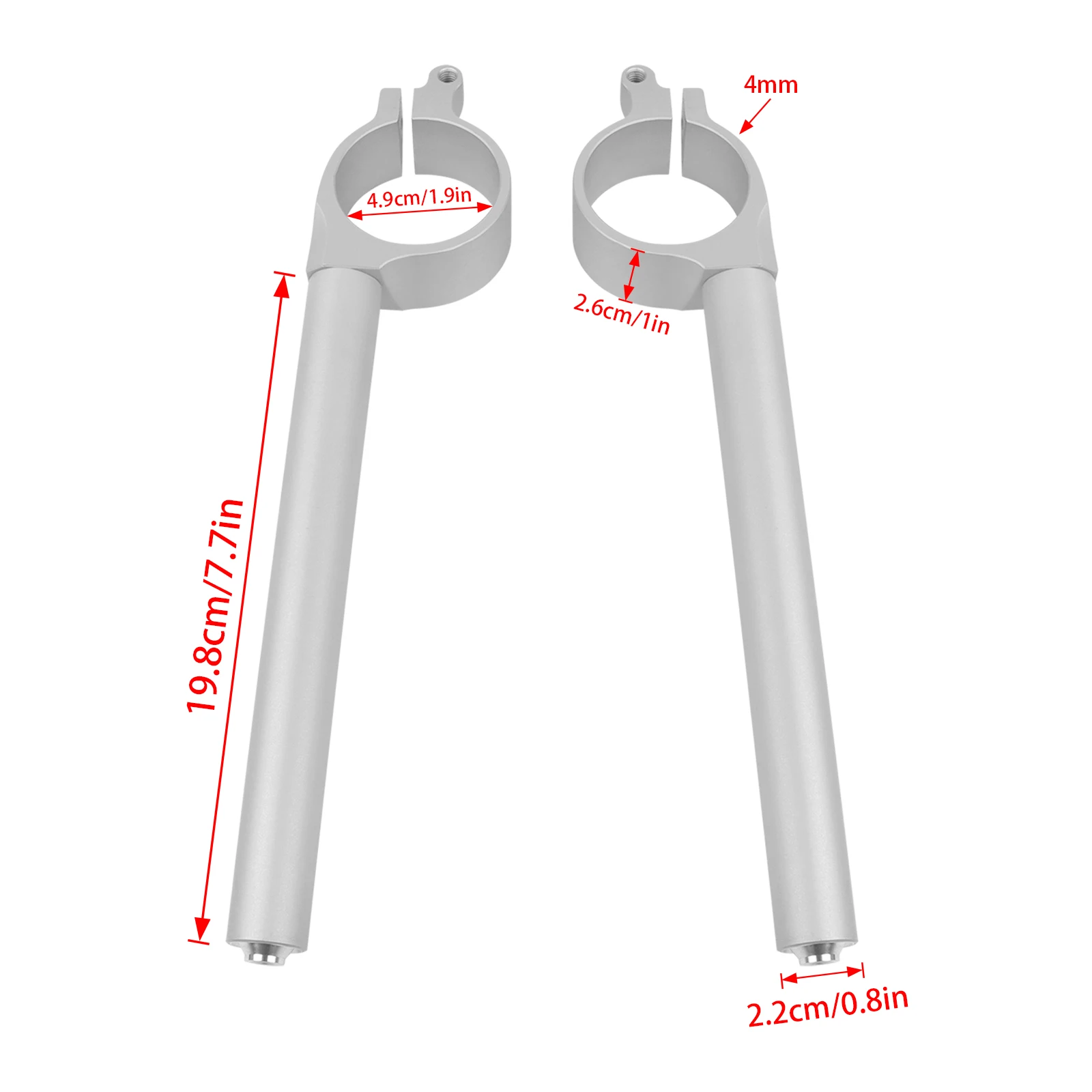 For Yamaha YZFR1 YZF-R1 YZF R1 2015-2026 2025 49MM Fork Tube Clip-On Handlebars YZFR1 Clipon Clip Ons Left Right Handle Bars