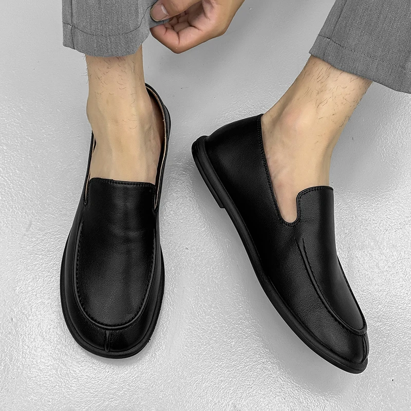 

Official Website Hot Selling Men's Loafers Park Walking Shoes Massage Soles Flat Bottomed Men's Work Shoes Commuting Shoes