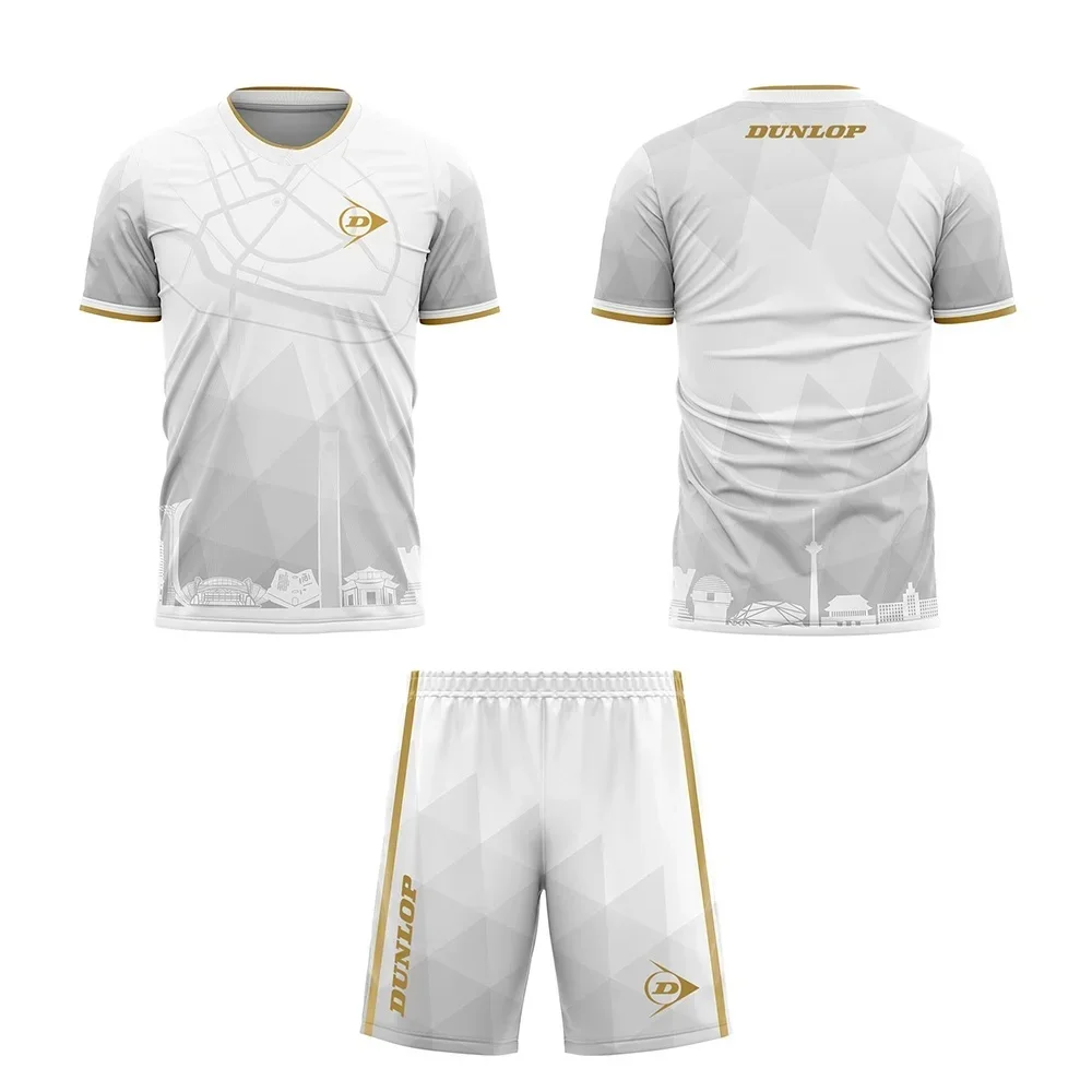 

Fashion Fast Drying Breathable Sweating Sweat Absorbing Sweatshirt Set Summer T-shirt+Shorts Men's Short Sleeve Tennis Sport Set