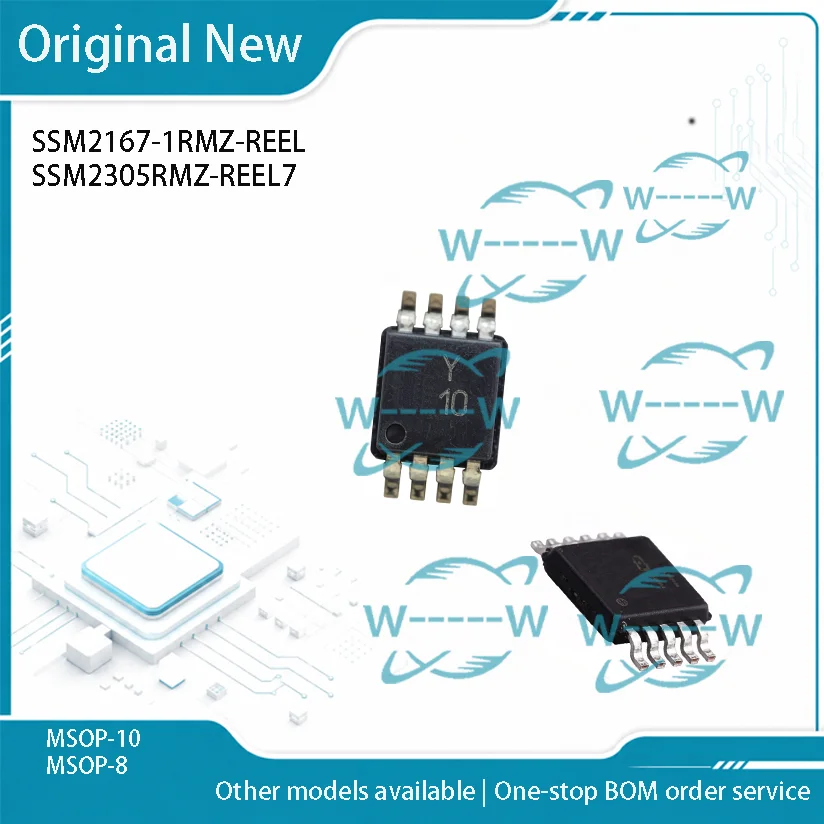 5-50PCS)new SSM2167-1RMZ-REEL SSM2305RMZ-REEL7 SSM2167-1 SSM2167 SSM2305RMZ SSM2305 B11 Y10 MSOP IC CHIP