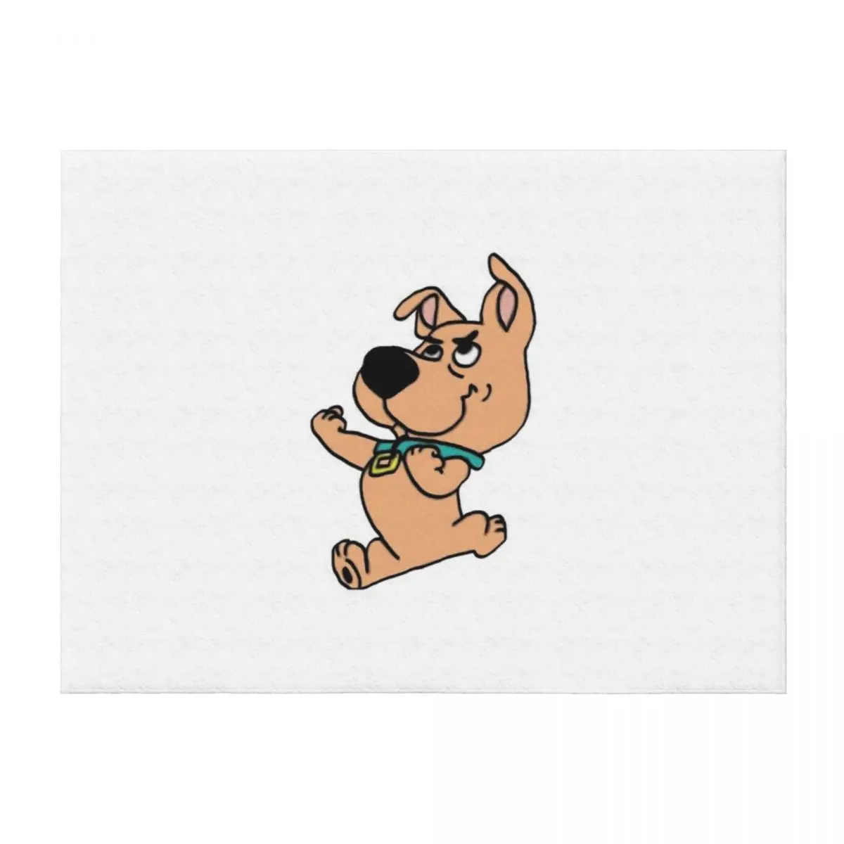 

scrappy doo fists outlined Throw Blanket Decorative Throw Luxury Designer decorative Blankets