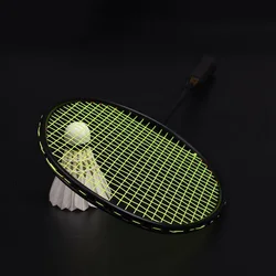 Guang Yu Carbon Badminton Racket, 4U 82g 6U 72g String Pull 22-30lbs Handle G5 Offensive and Defensive Single Racket