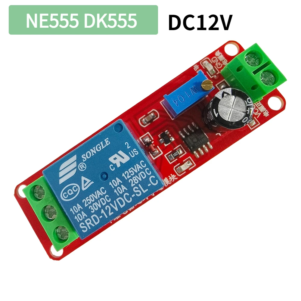 NE555 DK555 Timer Switch Adjustable Disconnect Module DC12V Time delay relay Module DC 12V Delay relay shield 0~10S