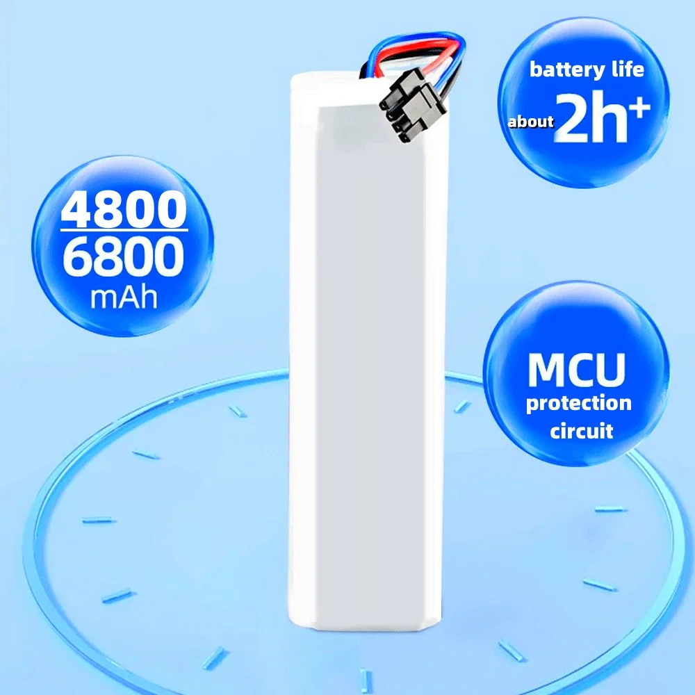 

Аккумулятор 6800 мАч, 14,8 В для Xiaomi Mijia X10 + PLUS B101CN OMNI 1S и Dreame F9 D9 L10 Pro Plus S10 S20 X10, робот для подметания и мытья полов