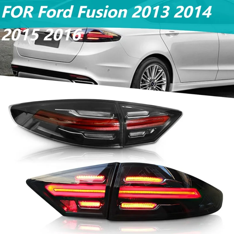 

Полностью светодиодные задние фонари для Ford Fusion 2013-2016, задние фонари в сборе с ДХО