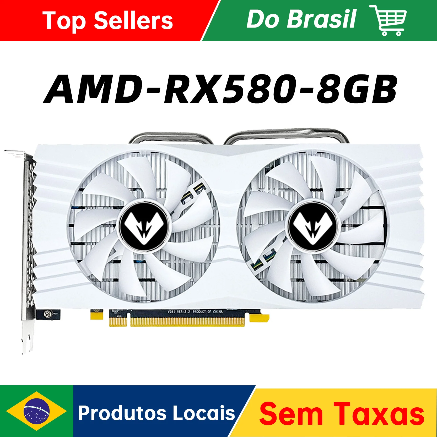 

Игровая видеокарта MOUGOL AMD RX 580 8 ГБ 2048SP GDDR5 256 бит PCI Express 3,0 × 16 8-контактный графический процессор Radeon серии RX580 placa de video