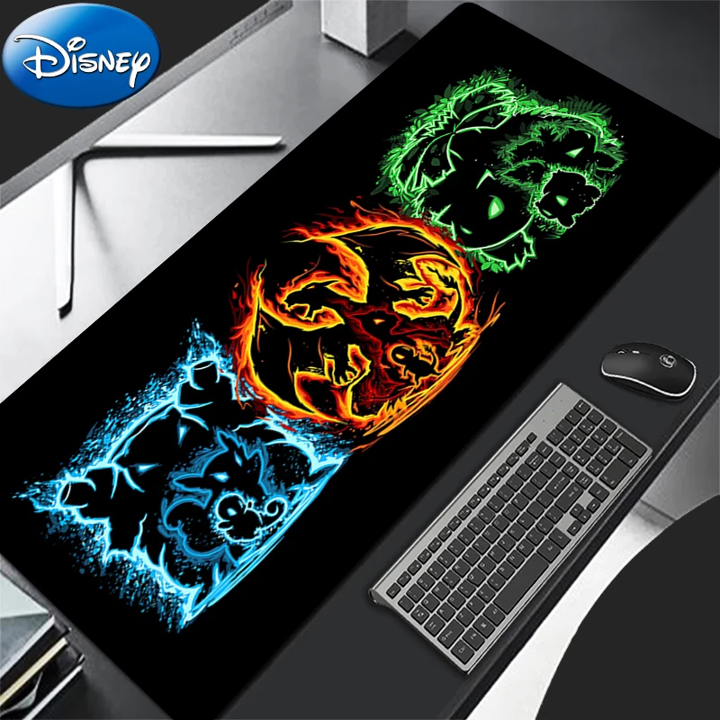 

90x40cm Mouse Pad P-Pokemon Anime Gaming Accessories xxl Mousepad Gamer PC Completo Computer Keyboard Desk Mat Varmilo Table Pad
