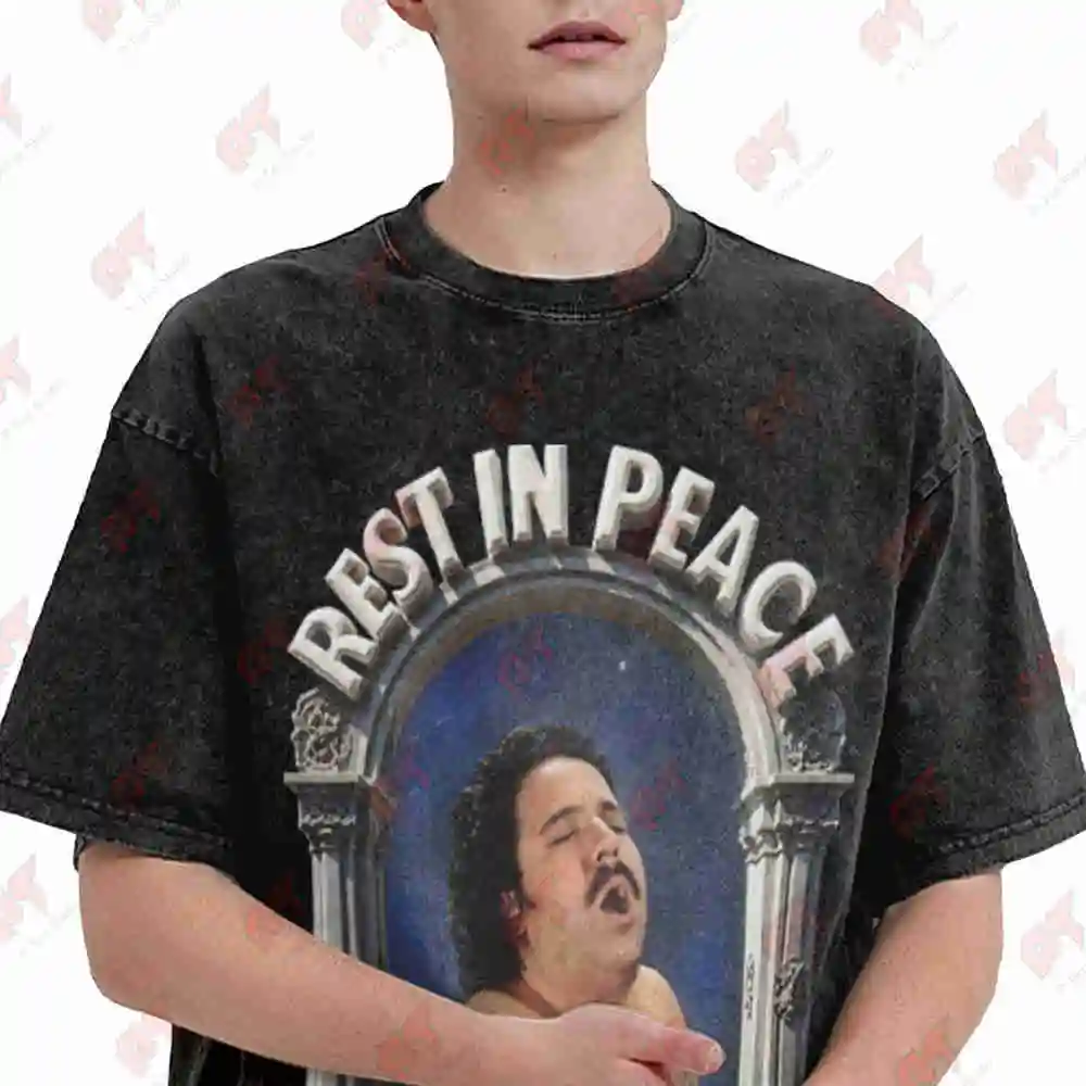 Pavarotti Ron Jeremy Meme Opera Vintage Washed Tee Pure Cotton T-Shirt