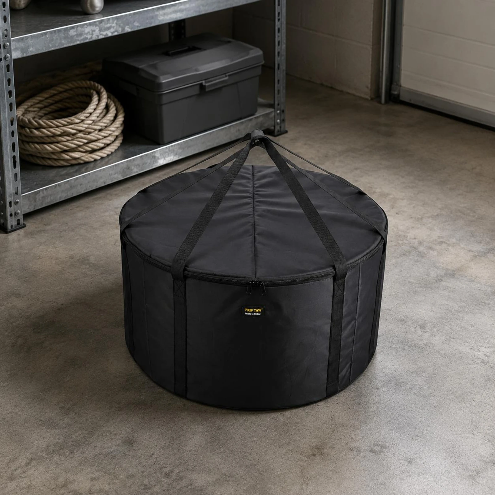 

Round Fire Fireplace Carry Bag Zippered Portable Fire Fireplace Cover Bag Padded Reusable for Outdoor