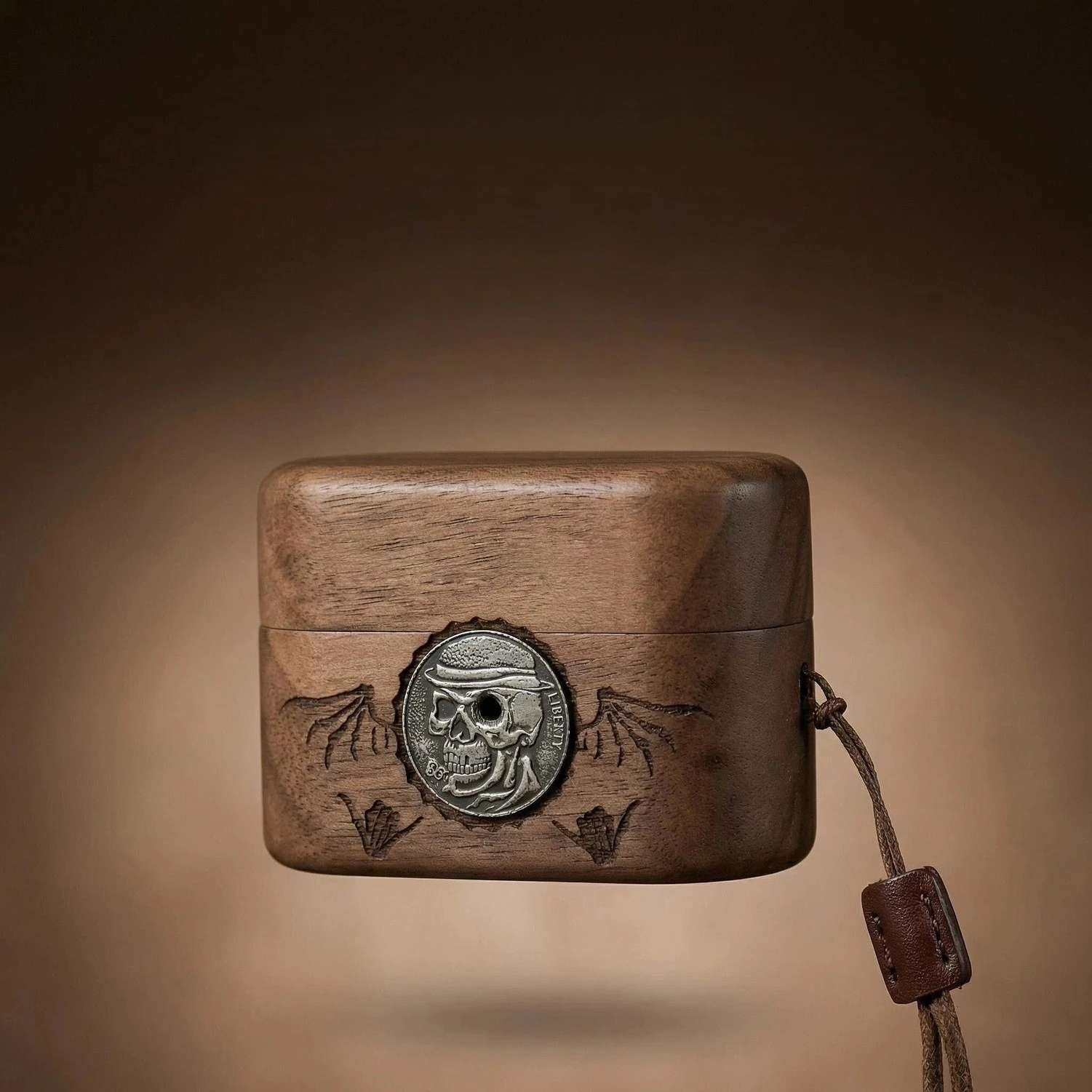 Original Handmade Walnut Wood Case for Sony WF-1000XM6 (XM6), Personalized Custom Solid Wood Earbuds Case, Unique Grain Vintage