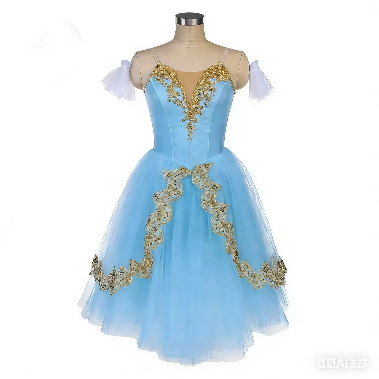 

2356 Детский балетный костюм «Богиня рассвета», балетный костюм с длинной юбкой-вуалью, пышная юбка для взрослых, профессиональный.