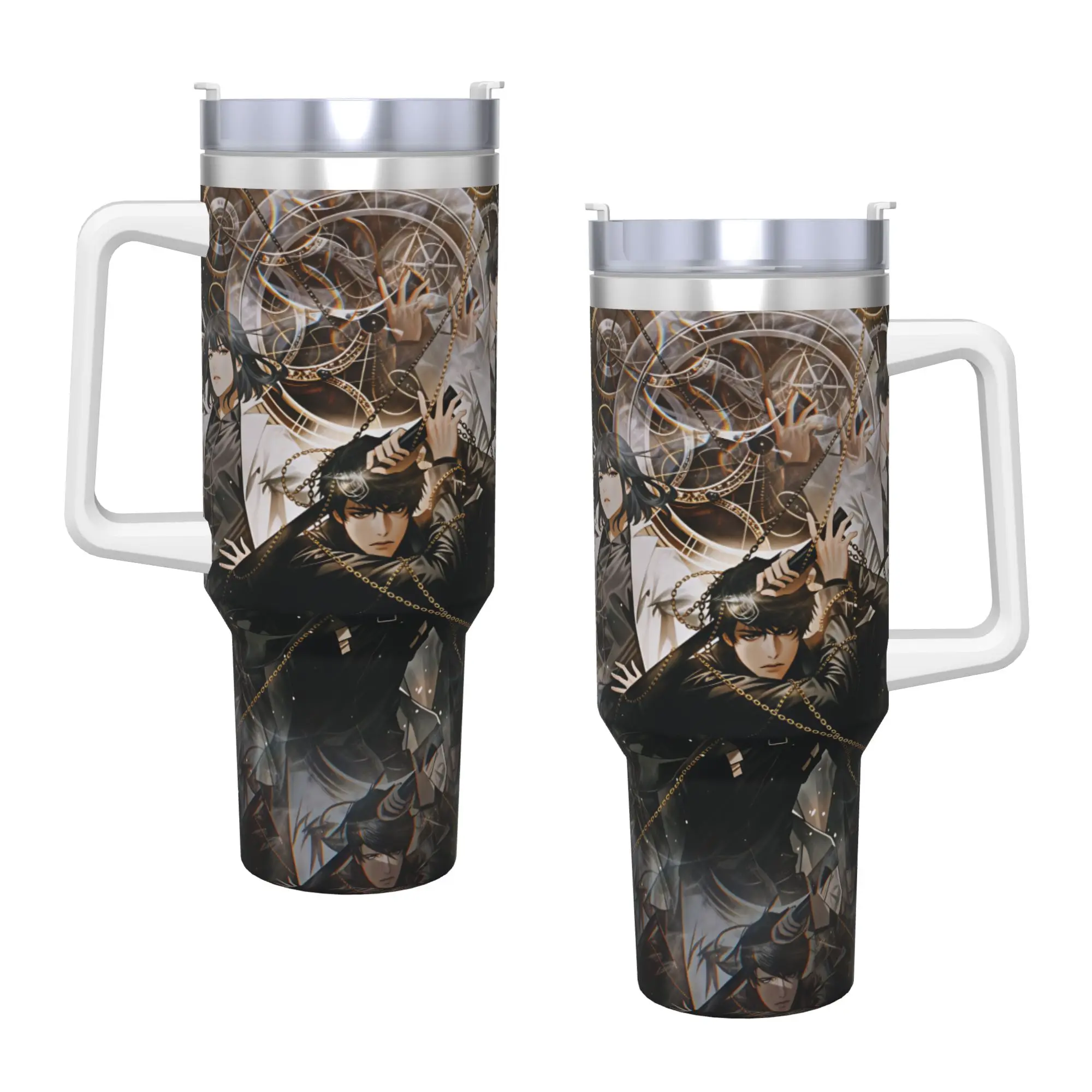 Omniscient Readers Viewpoint Stainless Steel Tumbler Thermal Cups With Straws and Lid Large Car Mugs Cold and Hot Water Bottle