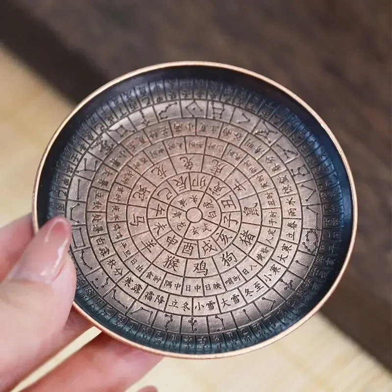 Chinese Twelve Shichen Tea Coaster Saucer Heat Resistant Fairness Cup Mat Tea Ceremony Accessories Incense Tray Home Decor Set