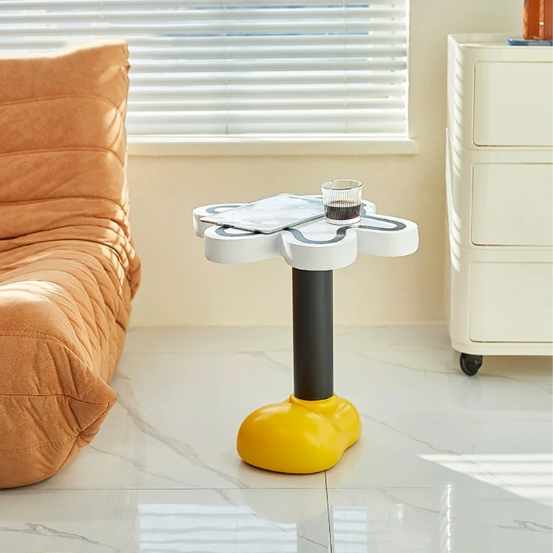 k*-Cartoon Artwork Coffee Table, Home Decor Tea Table, Living Room Side Table, Creative Storage Desk, North Furniture