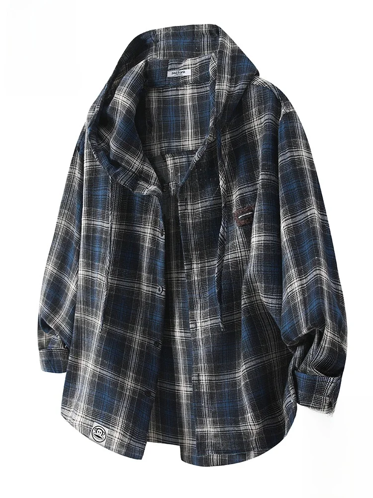 

Мужская рубашка PaulFrank с капюшоном, цветная, с длинными рукавами, весенняя, повседневная, свободного кроя, с принтом обезьяны, из смесового хлопка и полиэстера