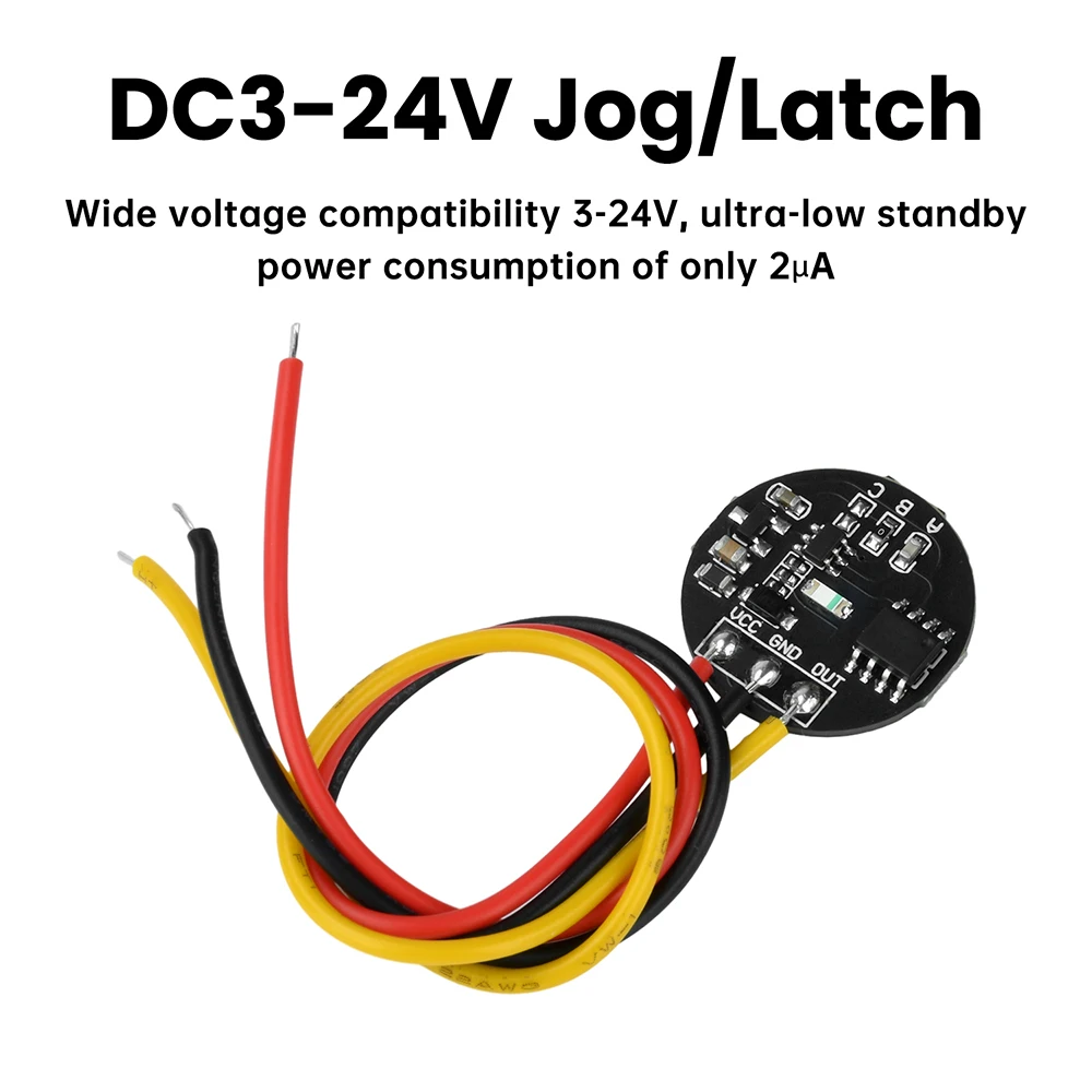 Capacitive Touch Switch Module DC 3-24V 10A High-Current Drive With Jog/Latch Modes for Non-Metallic Panels Industrial-Grade