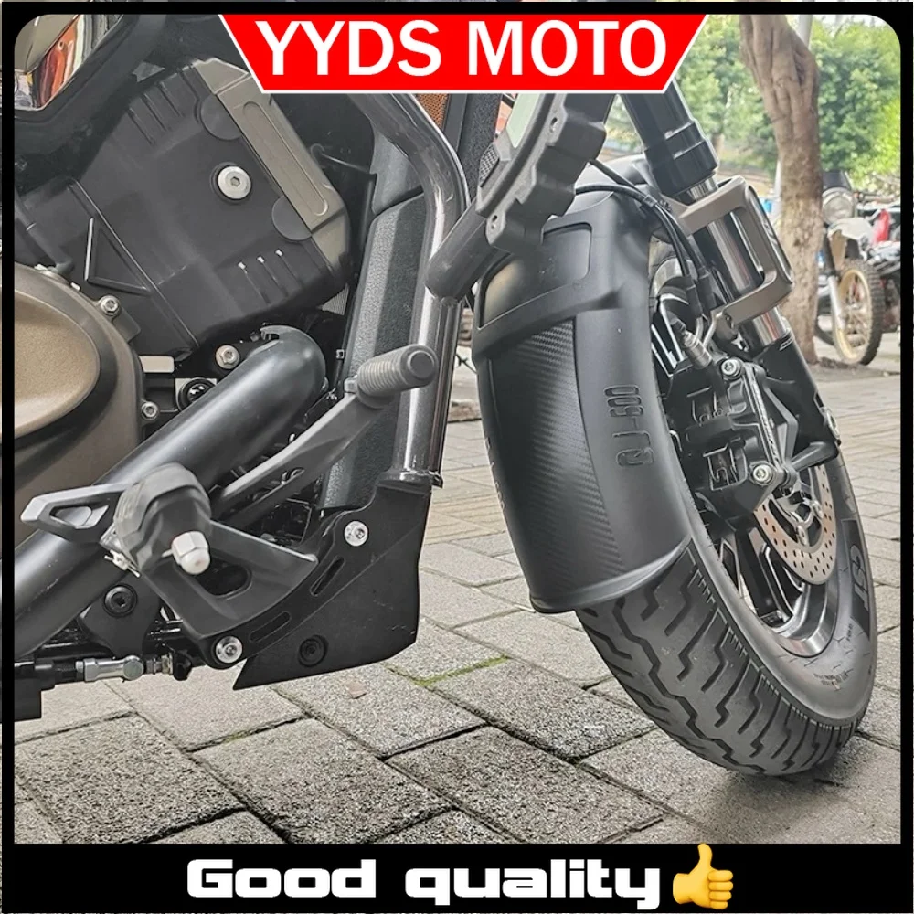 【Good quality】For QJMOTOR SRV 600 front fender extended fender shield QJ srv 600 fender tile anti-mud and water splash