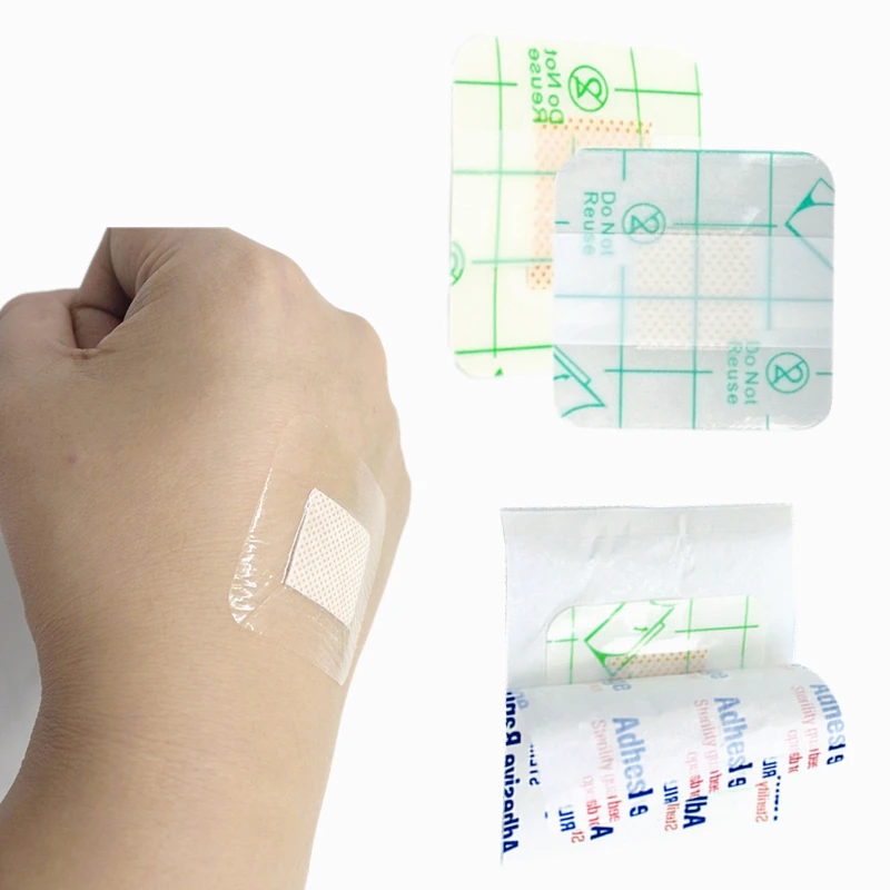 50 قطعة/المجموعة 38*38 مللي متر شريط شفاف التصحيح للإسعافات الأولية ضمادات لاصقة مقاوم للماء اللدائن الطوارئ بقاء الفرقة المعونة عدة #1