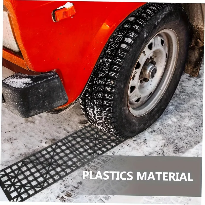 2pcs Car Snow Escape Board Snow Mud Sand Non Slip Surface Recovery Traction Board Truck Suv Tire Anti Skid Track Car Accessory