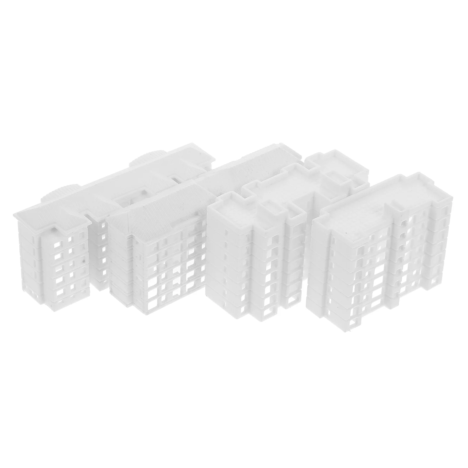 

4 Pcs Accessories Miniature Architectural Model House Building Blocks Sand Table Buildings Plastic