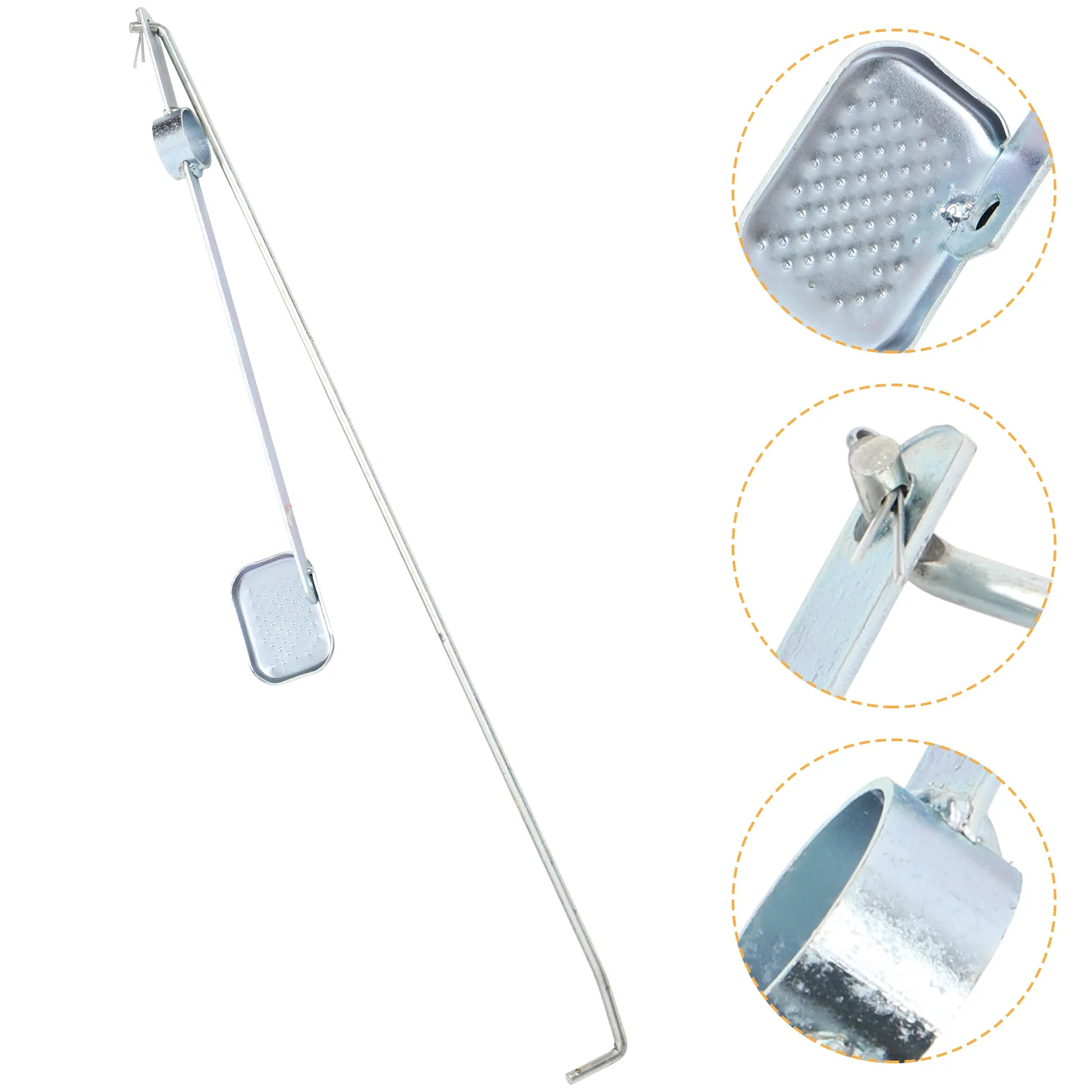 

Outdoor Trashcan Pedal Large Metal Foot Pedal Hands Free Operation Easy Install No Tools Required Iron Construction