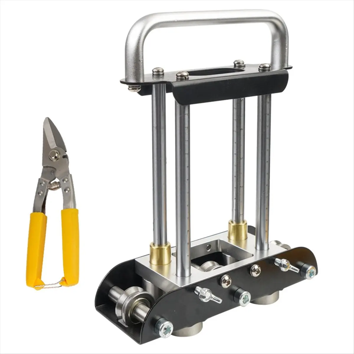 A50U Lightweight Version Press Brake Edge Roller Bending Tool for Rain Diverter&Making Folding Edges for Various Metal Roof,C
