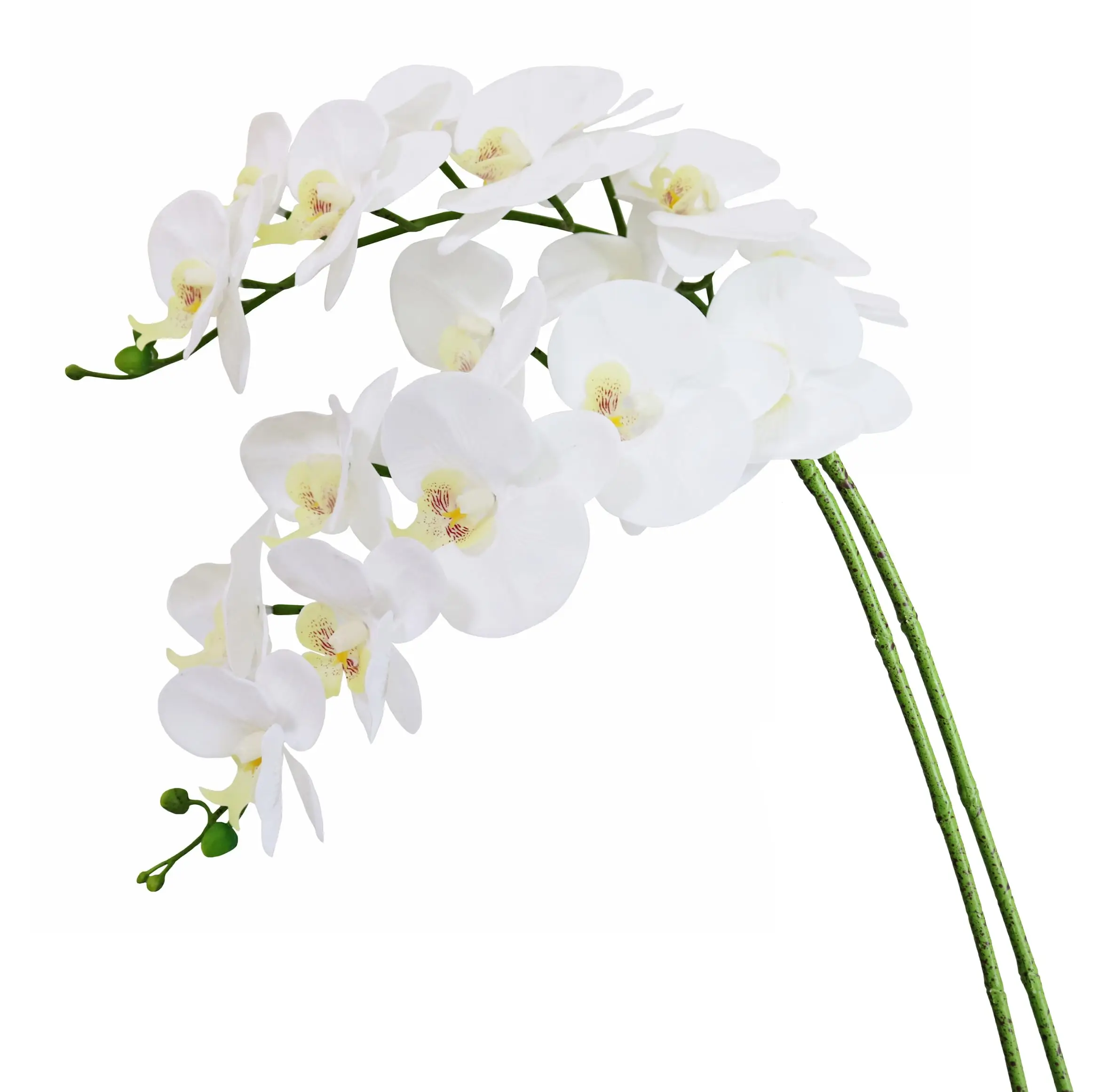 2 STKS Kunstbloemen Orchidee Set Real Touch 69 cm Hoog 9 Hoofden Nep Phalaenopsis Bloemenvaas Vulstoffen Thuis Bruiloft Indoor Decor
