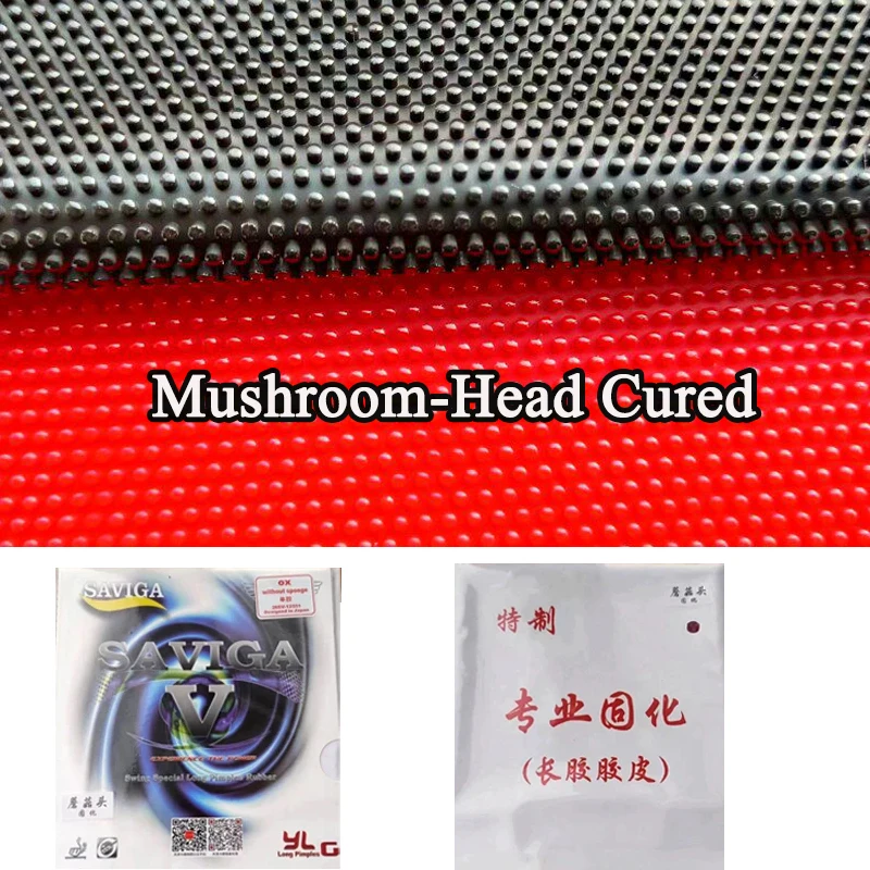 Shiny Version Mushroom-Head Cured Table Tennis Rubber OX DAWEI SAVIGA V/KASFU/CAESAR Long Pips Ping Pong Rubber Zero Friction