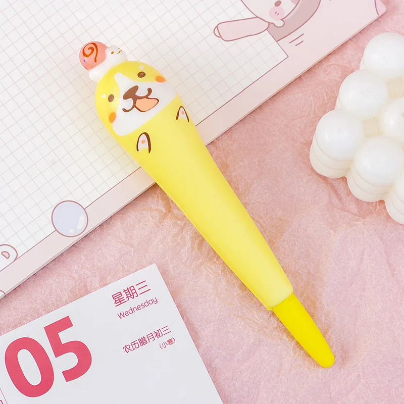 stationery squishy Animals Stress Relieves Squishy Gel Pen Creative Squeeze Foam Pen Signature Stationery School Office Supply