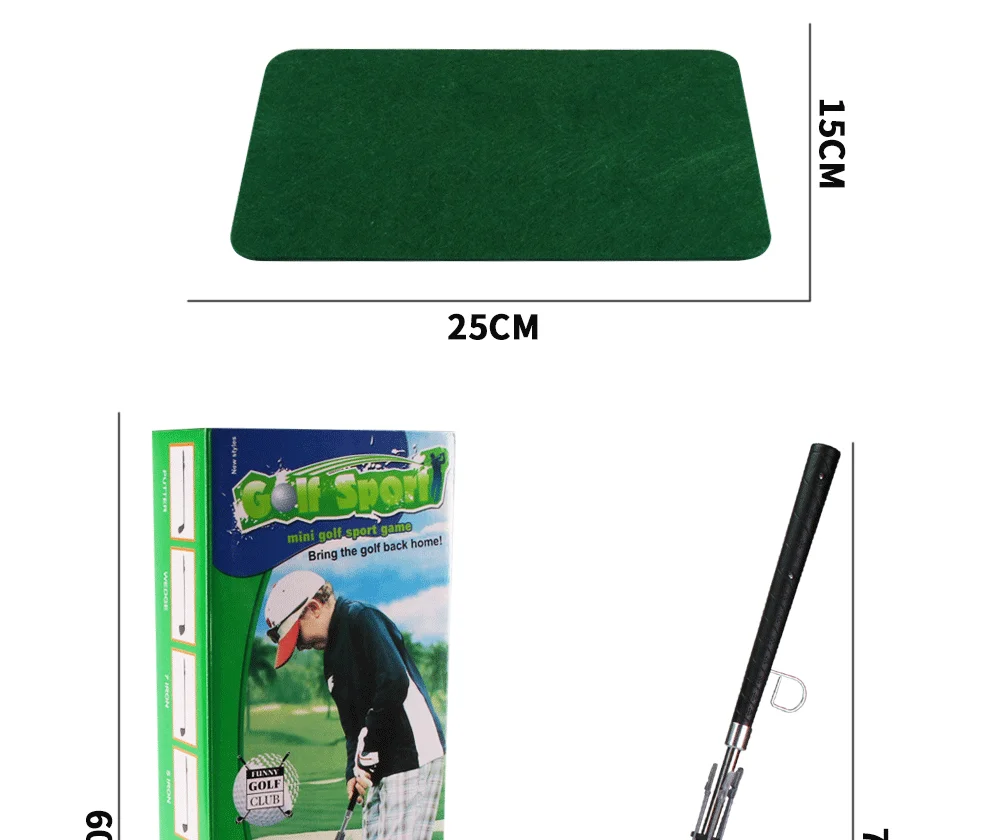 Kinder Golf Club Mini Puppe Set Spielzeug drinnen und draußen tragbare Eltern-Kind interaktive Party Spiel Geburtstags geschenk – Detail 8