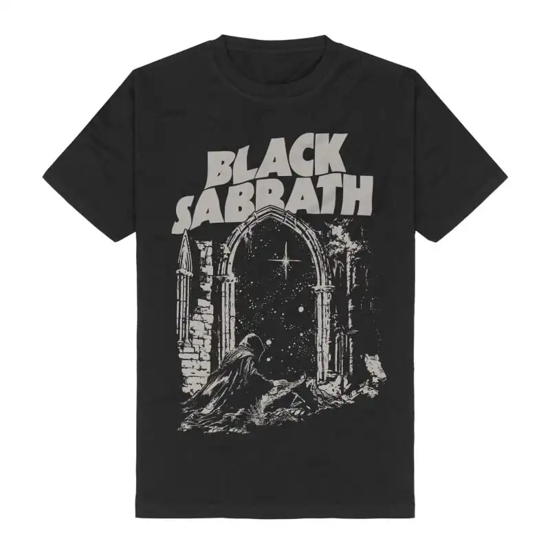 

Into The Void Black Sabbath Peripheral Pattern Printing Summer Luxury Brand Cotton Men's and Women's T-Shirts Short Sleeves