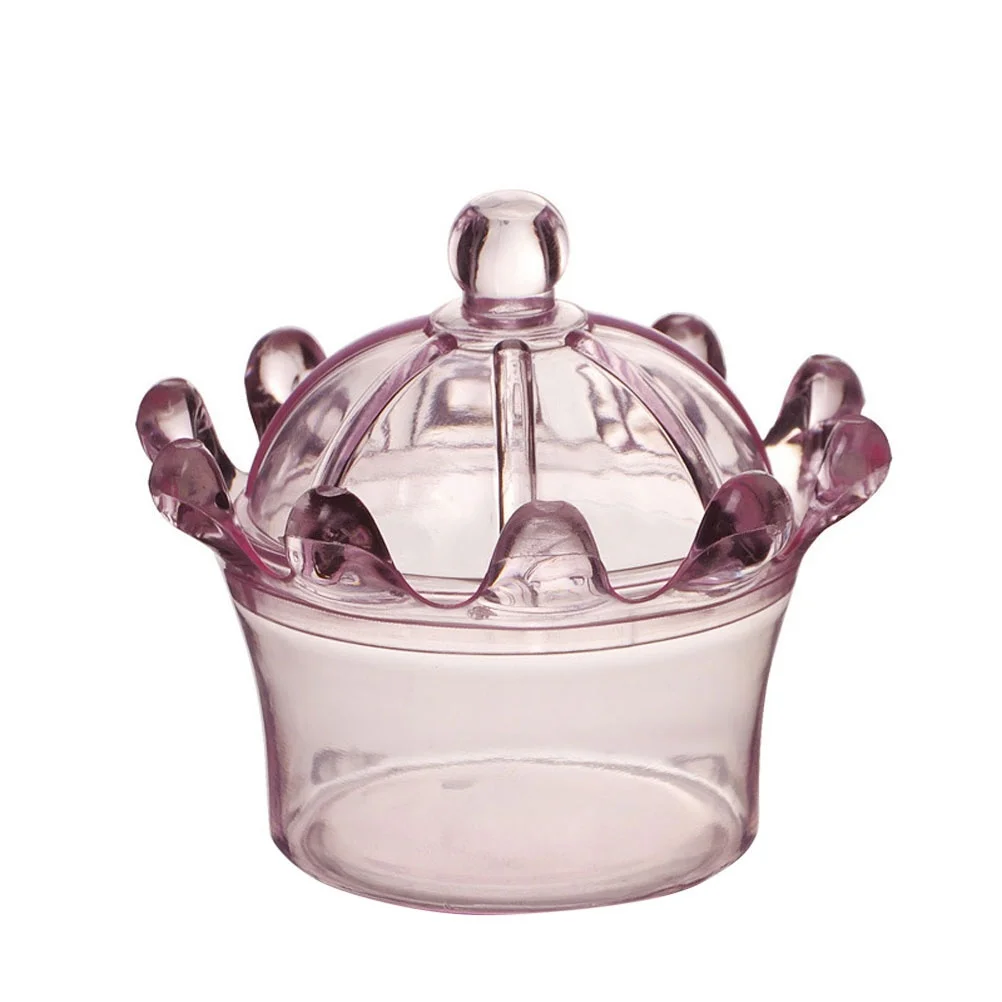 

12pcs Wedding Candy Plastic Gift Boxes Crown Shape Transparent Sugar Boxes For Wedding Favors Party Chocolate Packaging Blue