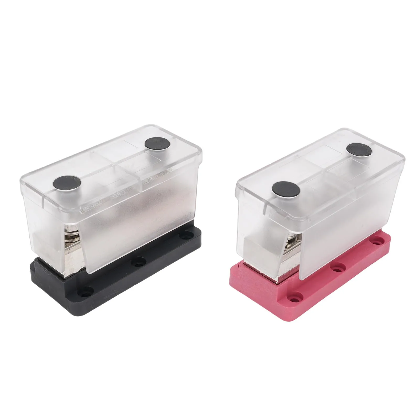 

4 Way Busbar Electric Busbar M10 4 Way Power Distribution Block 600A Electric Busbar for Automobiles Vehicles RVs Marine Vessels