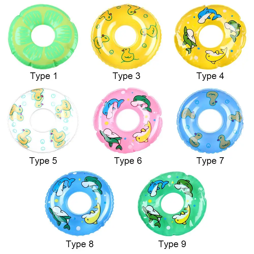 정장 1/6 인형 해변 용품 인형 집 액세서리 만화 동물 장난감 구명 벨트 미니어처 수영 링 인형 구명 부표