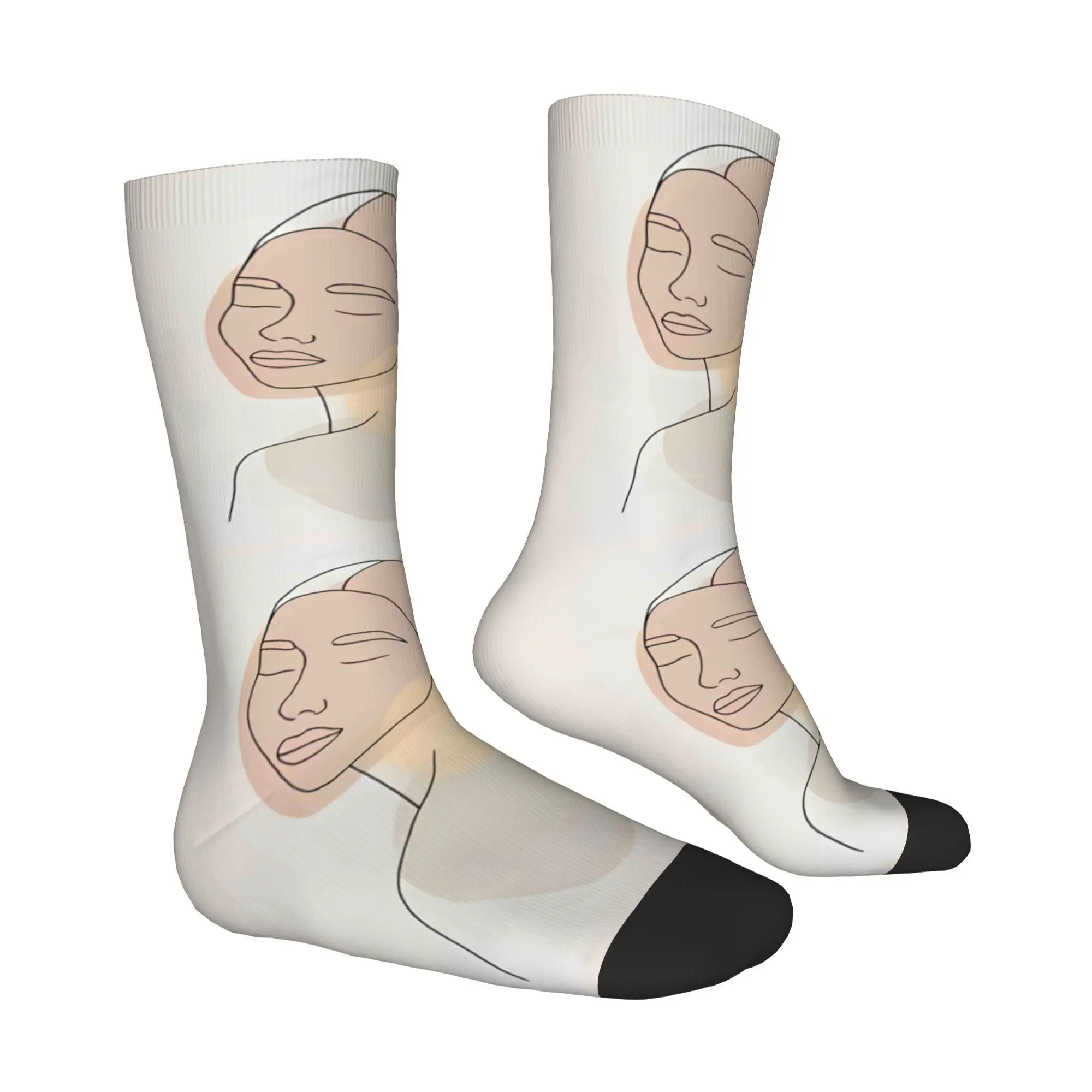 Abstract Painting  Sock Printed Man Polyester