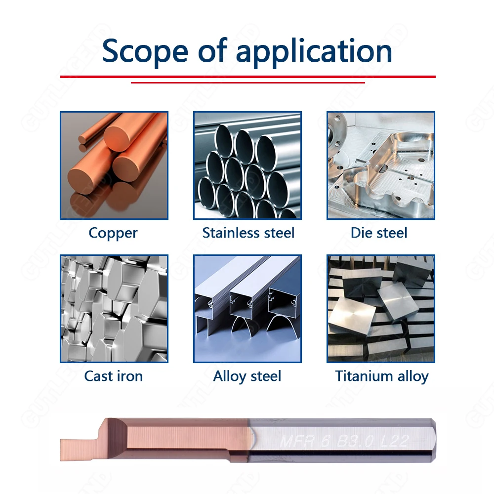 Mfr Mfl Klein Gaatje Intern Boorgereedschap Mfr4 Mfr5 Mfr6 Mfr8 Mfl6 Mfl8 B0.5 B0.75 B1.5 B2.5 B3 L15 L22 Carbide Gereedschapsboring Bar