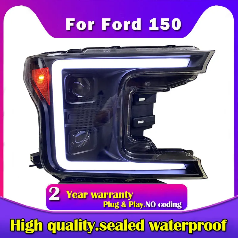 TaiWan car bumper headlamp 2018~2021y  for Raptor F-15 headlight F150 F 150 LED DRL car accessories HID xenon raptor fog light