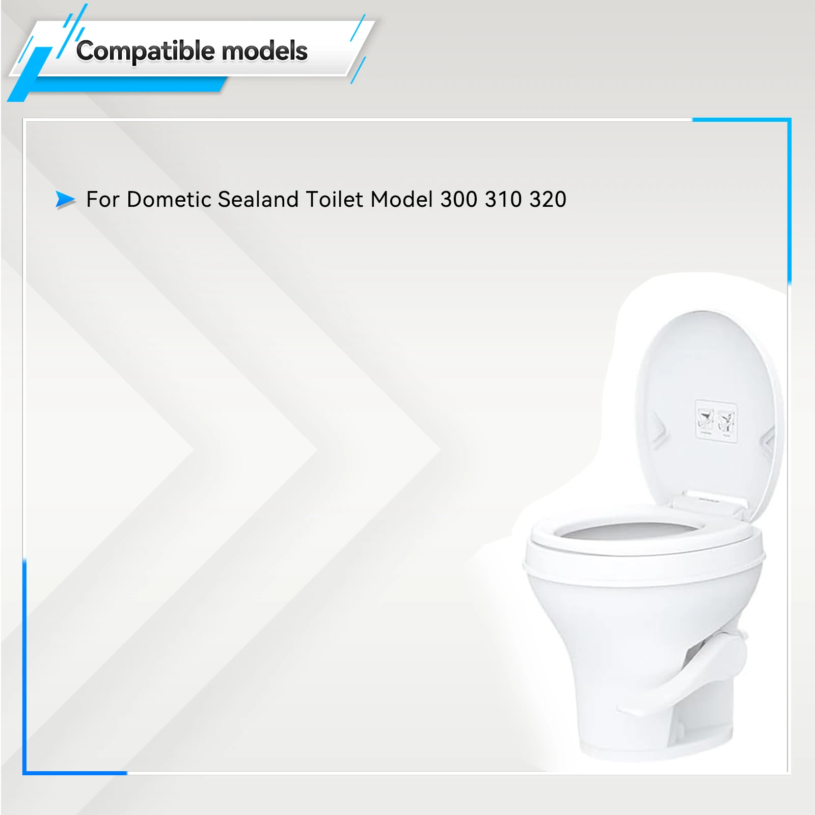 

Plastic RV Camper Water Valve Kit 385311641 Replacement Durable For Dometic Sealand marine 300 310 320 series Pedal Flush Toilet