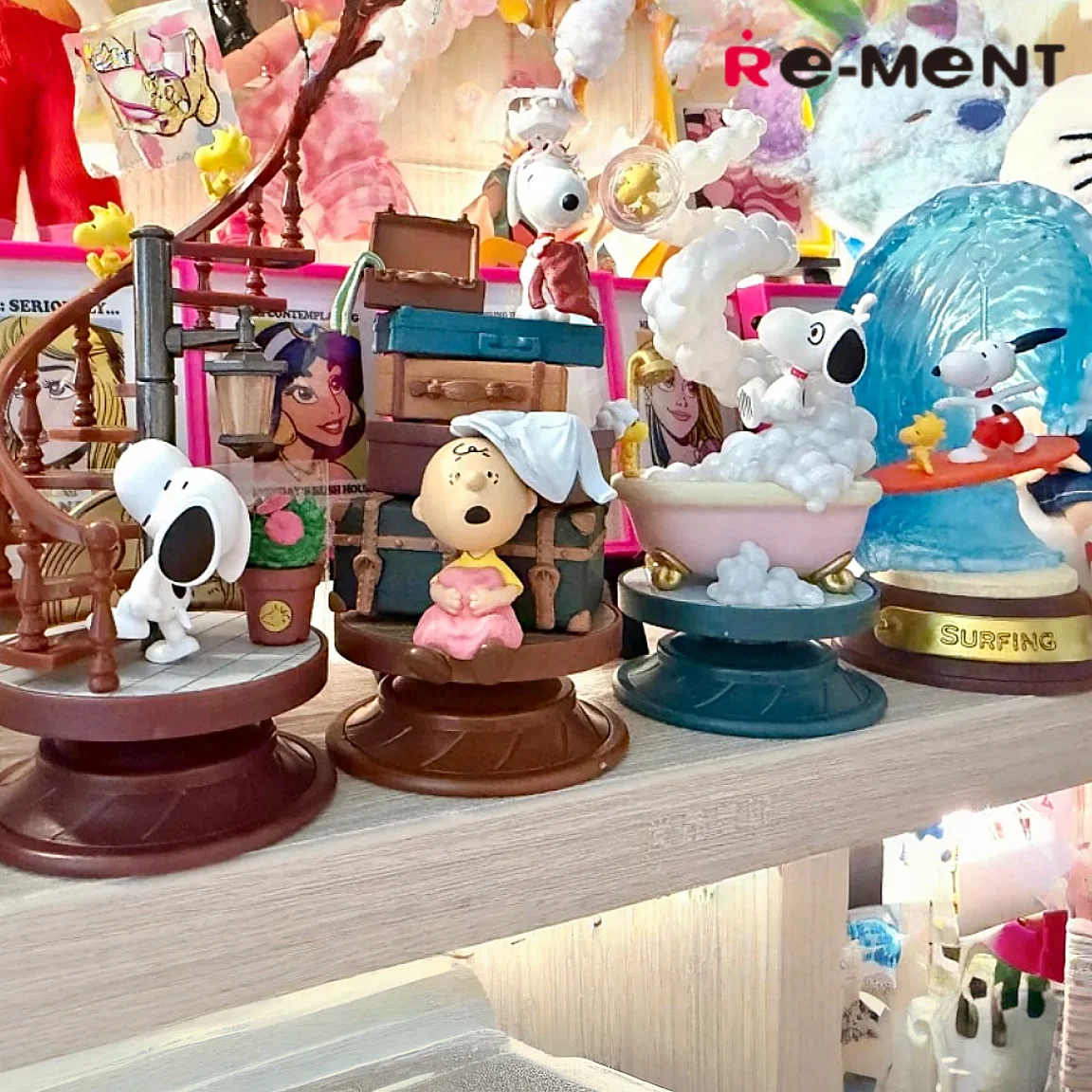 เรมิ้นท์ สโนปี้ 3D สไปรัล บลายด์บ็อกซ์ โมเดลจิ๋ว ของสะสม ตกแต่งโต๊ะทำงานสุดฮิต