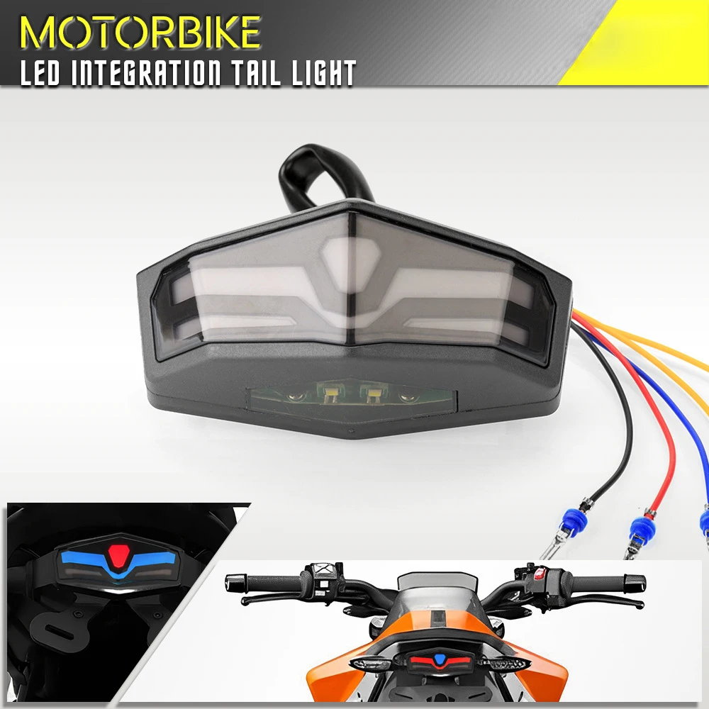 Motorcycle 12V LED Tail lights turn signal For Yamaha TTR250 FZ6S YZ450F MT15 JOGRR NMAX125 YZF600R FZ25 RAPTOR660 YFZ450