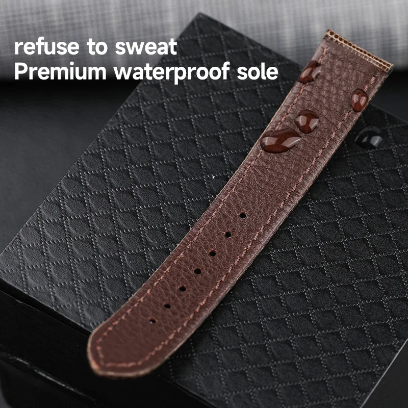 Ультратонкий ремешок для часов из кожи ящерицы ручной работы 18, 19, 20, 22 мм, браслет из мягкой натуральной кожи, мужской браслет премиум-класса в винтажном стиле