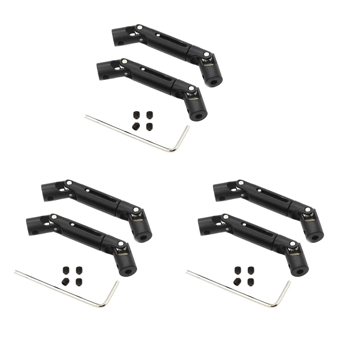 

Y34A 6Pcs Metal Universal Drive Shaft for D12 C14 C24 B16 B36 B24 MN D90 MN99S RC Car Upgrade Parts