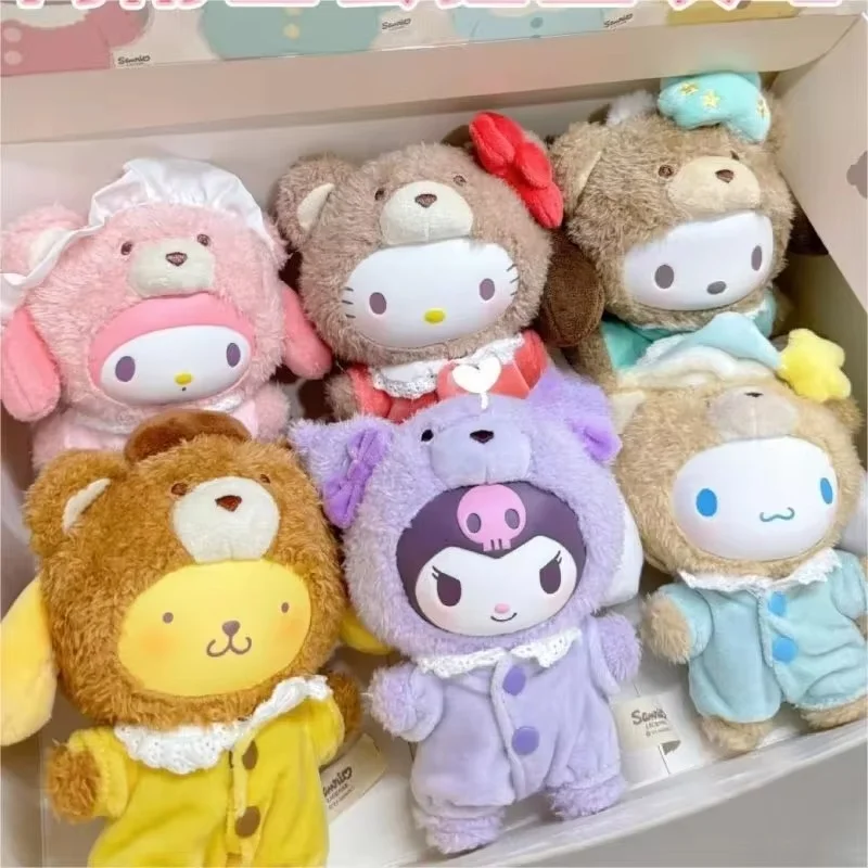 Sanrio Character Latte Baby Vinyl Blind Box Pendant Action Figure Cinnamoroll Kuromi Surprise Toy Melody Doll Surprise Toy Gifts